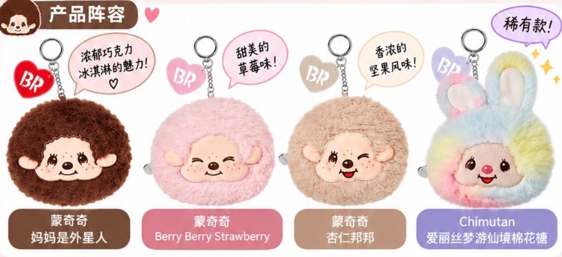 Baskin Robbins x Monchhichi联名